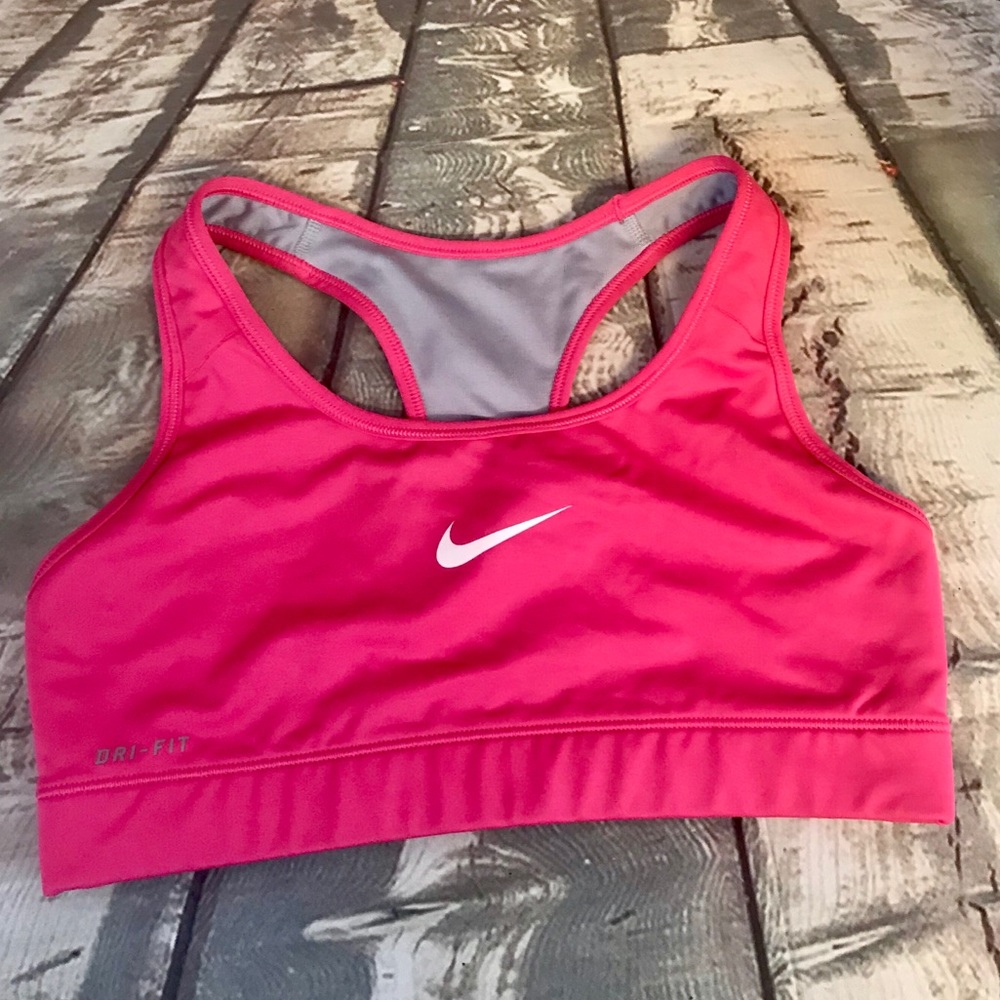 Pink Nike Dri Fit Sports Athletic Racerback Bra - Picture 6 of 6